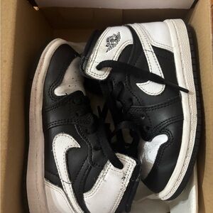 Kids Black and White Jordans